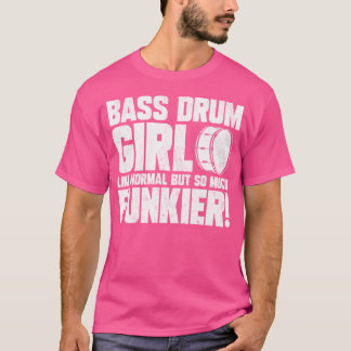Camiseta Band Drummer Funny Bass Drum Chica