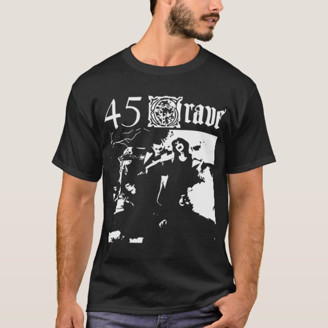 Camiseta Banda 45 Grave (Anverso)
