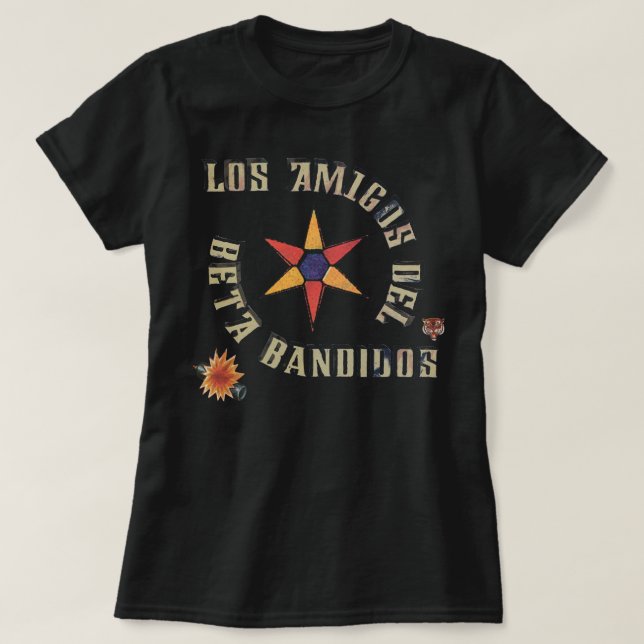 Camiseta Banda Beta - Los Amigos del Beta Bandidos - 3 E (Diseño del anverso)