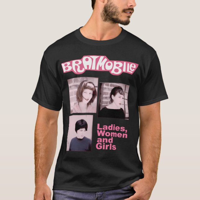 Camiseta Banda Bratmobile (Anverso)