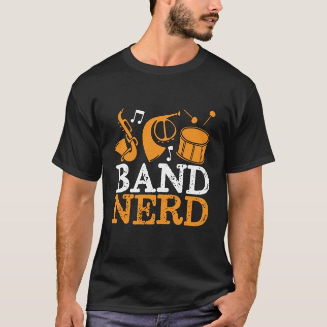 Camiseta Banda cómica de Band Nerd y banda de marchas Guay (Anverso)