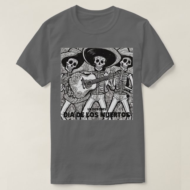 Camiseta Banda Da de los Muertos (Diseño del anverso)