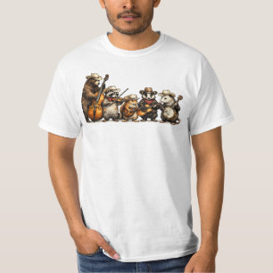 Camiseta Banda de Animales, Divertidos Animales del Bosque