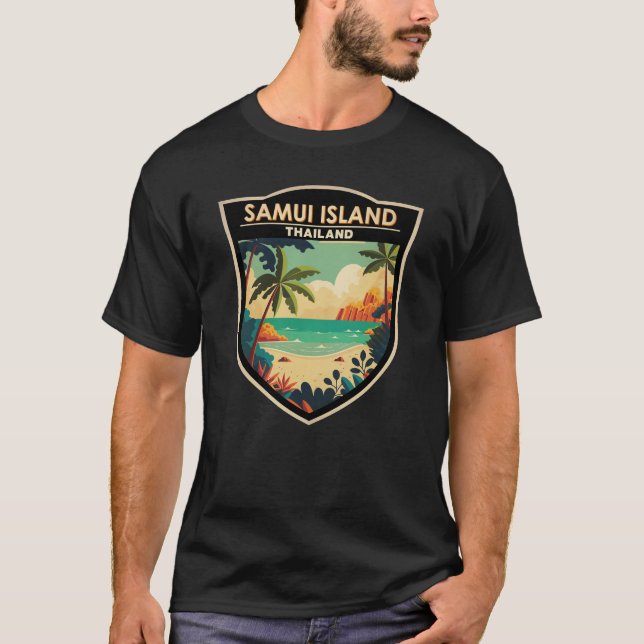 Camiseta Banda de arte de viajes de la isla Ko Samui Tailan (Anverso)