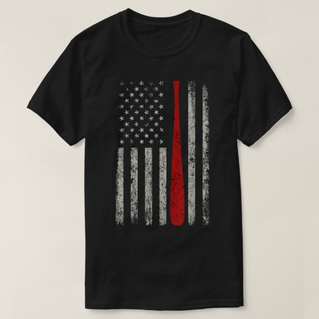 Camiseta Banda de béisbol de la FLAG Patriótica Americana (Diseño del anverso)