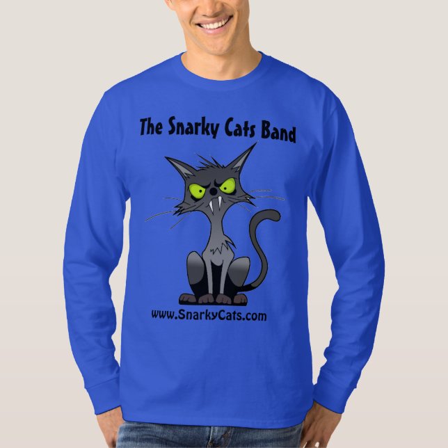 Camiseta Banda De Cats Snarky (Anverso)