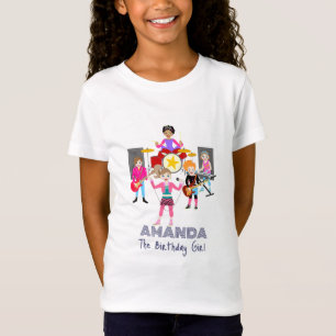 Camiseta Banda de chicas de música retro Birthday Party