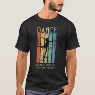 Camiseta Banda de color de baile divertido