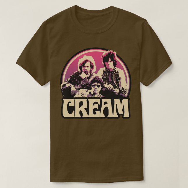 Camiseta Banda de crema (Diseño del anverso)