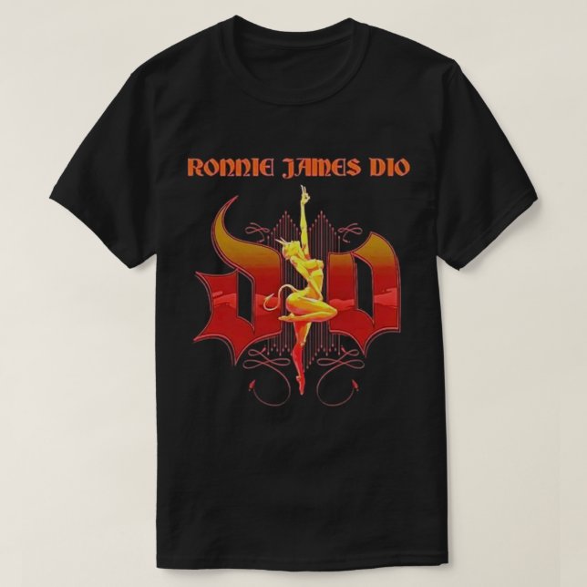 Camiseta Banda de DIO pesada metalizado (Diseño del anverso)