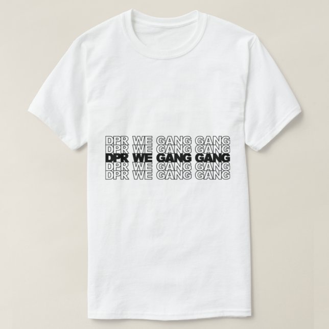 Camiseta banda de dpr we (Diseño del anverso)