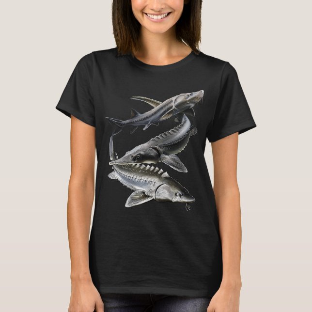 Camiseta Banda de esturiones (Anverso)