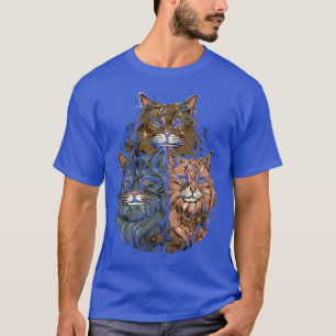 Camiseta Banda de gato Maine Coon desatada
