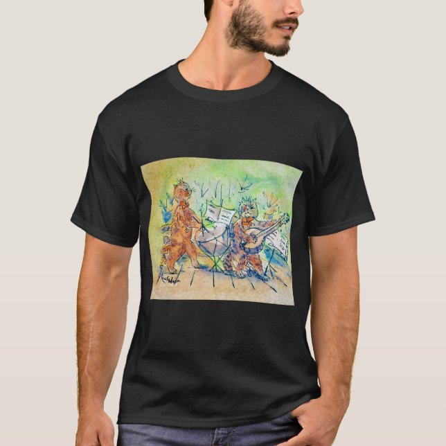 Camiseta Banda de gatos, Louis Wain (Anverso)