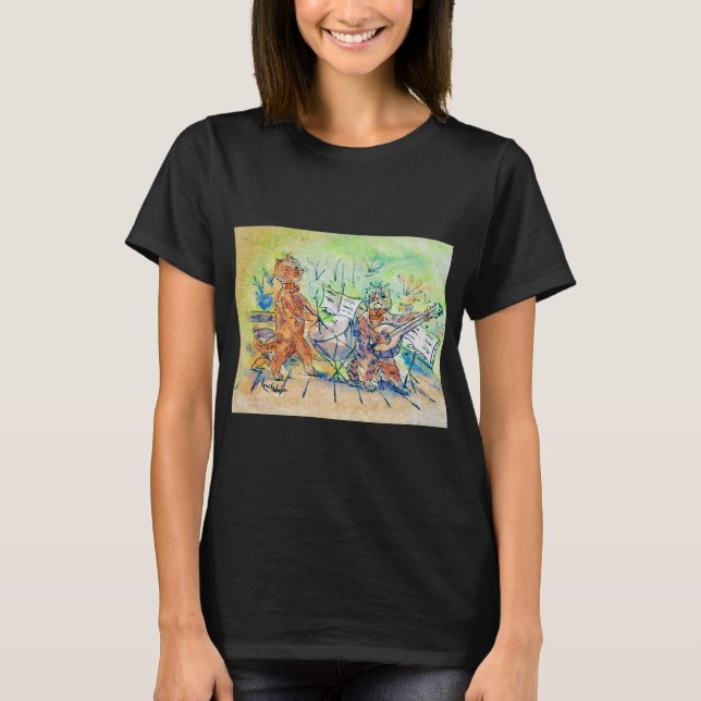 Camiseta Banda de gatos, Louis Wain (Anverso)