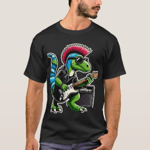 Camiseta Banda de guitarra de punk Candy Dinosaur