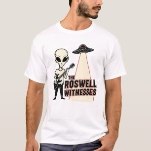 Camiseta Banda de Guitarrista Alien The Roswell Witnesses 