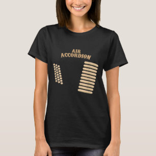 Camiseta Banda de instrumentos musicales de acordeón aéreo