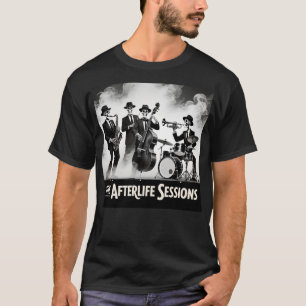 Camiseta Banda de Jazz de la Parca Músico Esqueleto Gráfico