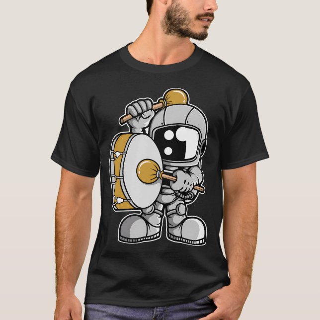 Camiseta Banda de marcha de astronautas (Anverso)
