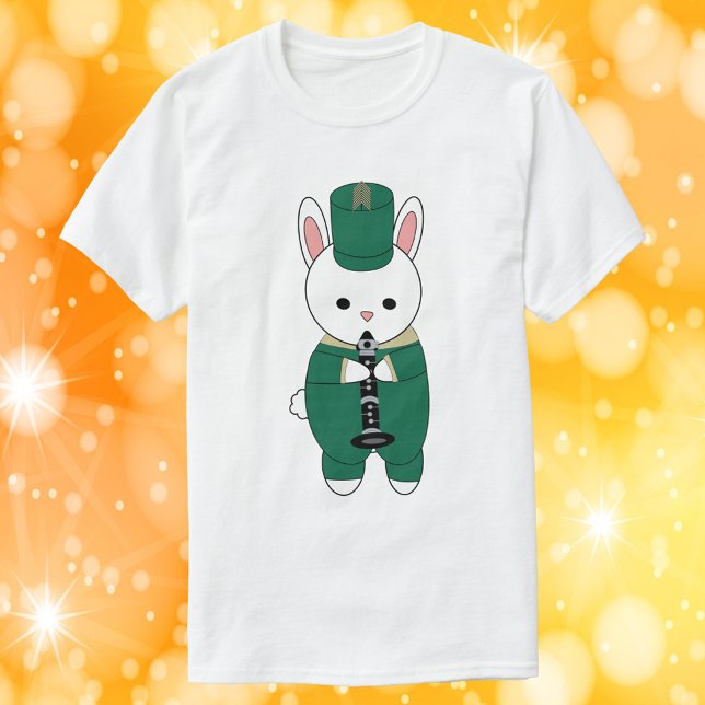 Camiseta Banda de marcha de conejo Clarinet Gold Verde (Subido por el creador)