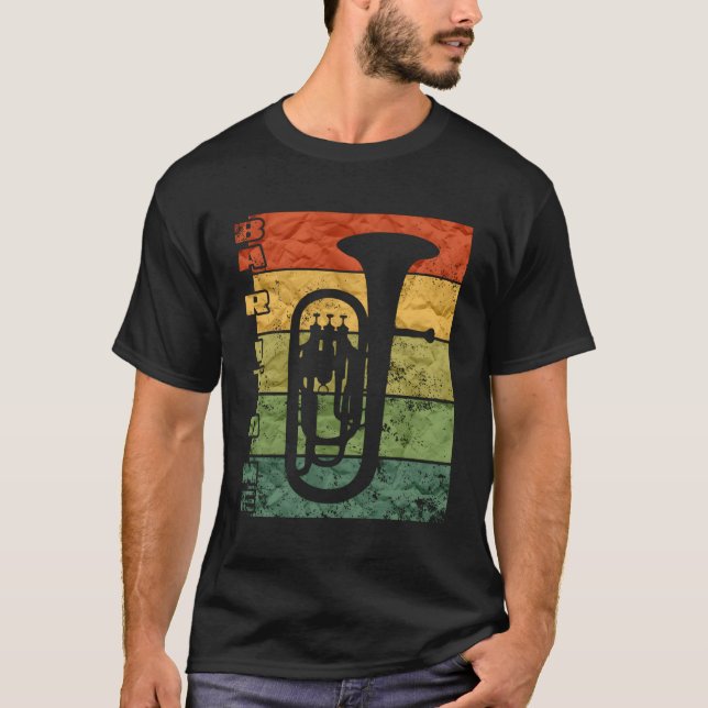 Camiseta Banda de Marcha de Cuerno de Baritone (Anverso)