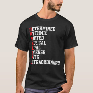 Camiseta Banda de marcha de línea de tambor