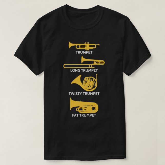 Camiseta Banda de Marcha de Trumpet divertida (Diseño del anverso)
