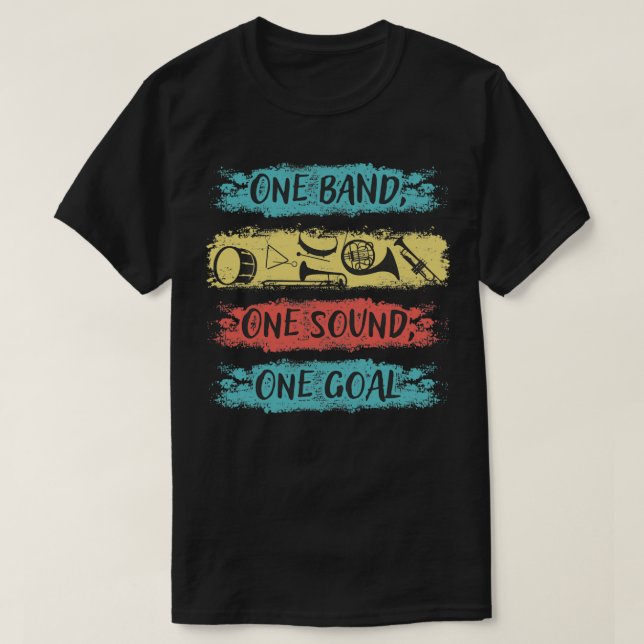 Camiseta Banda de Marcha de Una Banda Un Sonido Un Objetivo (Diseño del anverso)