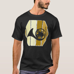 Camiseta Banda de marcha del cuerno francés retro - Brass v