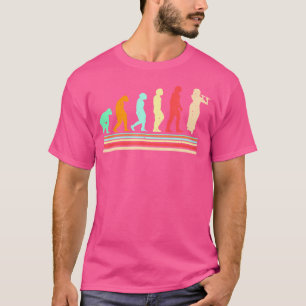 Camiseta Banda de Marcha Flutista Retro de Evolución Fluida
