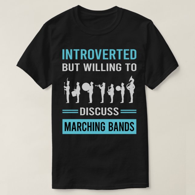 Camiseta Banda de marcha introvertida (Diseño del anverso)