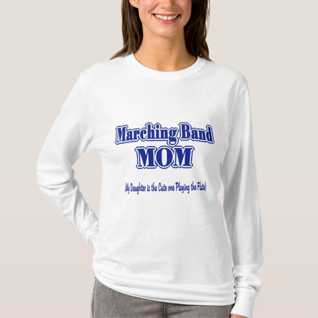 Camiseta Banda de marcha mamá/ flauta (Anverso)