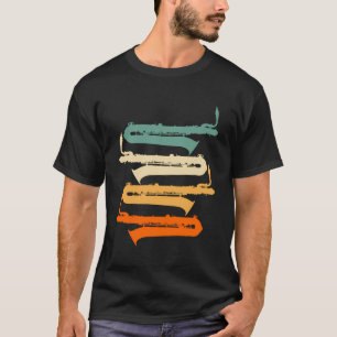 Camiseta Banda de marcha retro Baritone Saxofono