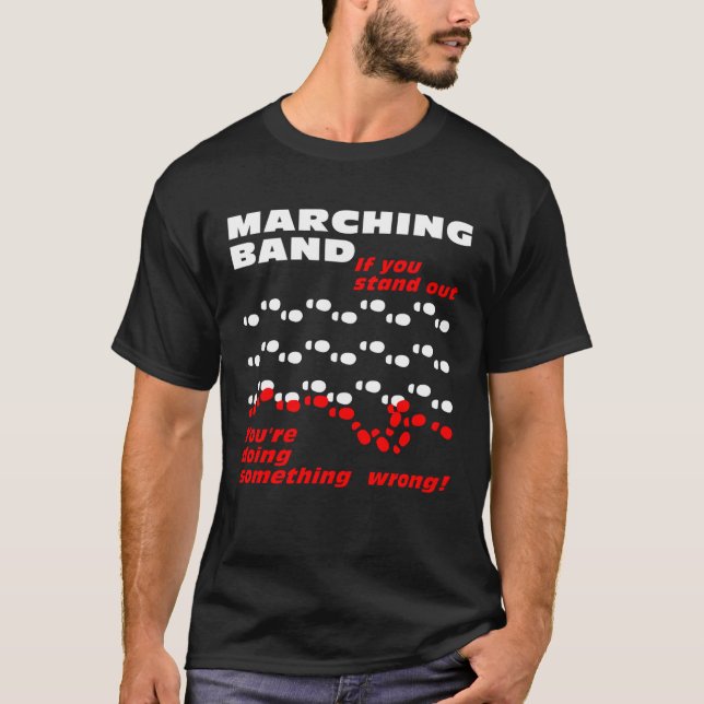Camiseta Banda de marcha se destaca (Anverso)
