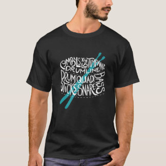 Camiseta Banda de marchas de tambor, banda escolar