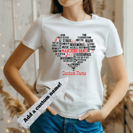 Camiseta Banda de marchas de Word personalizada