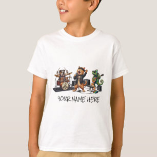 Camiseta Banda de Mascotas de Rock and Roll - Concierto de 