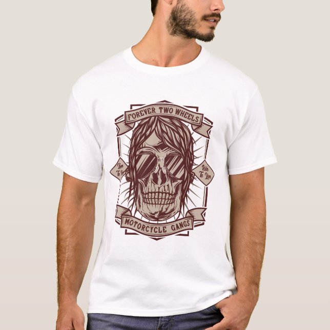 Camiseta Banda de motocicletas (Anverso)