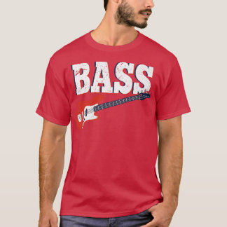 Camiseta banda de música bajo guitarrista bajo guitarra
