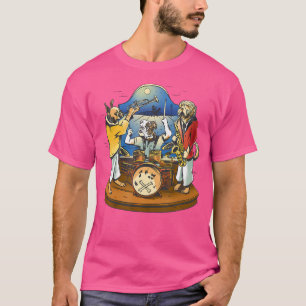 Camiseta Banda de música de perros tambores de jazz de trom