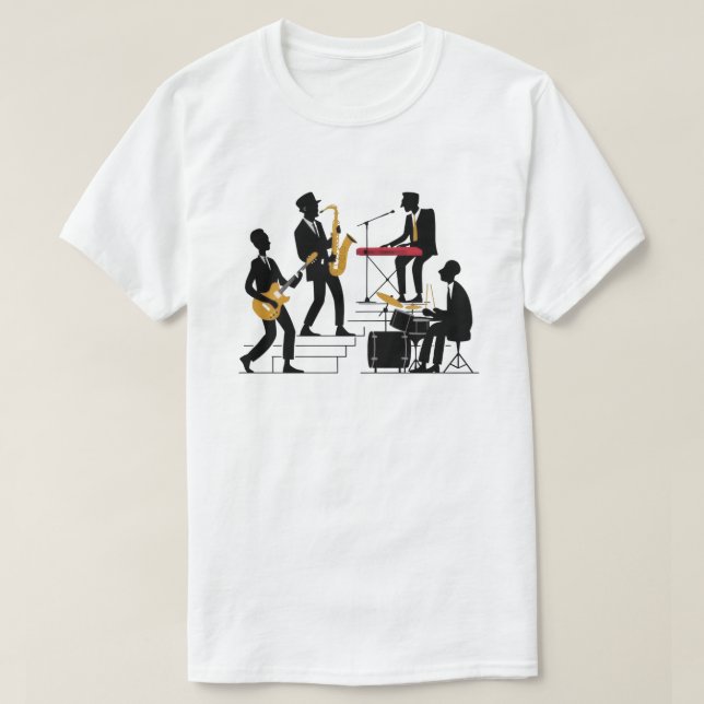 Camiseta Banda de música de Silhouette (Diseño del anverso)