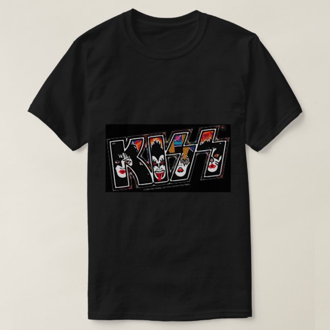Camiseta Banda de música rock KISS ® - Rock and Rolling Ove (Diseño del anverso)