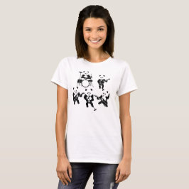 Camiseta Banda de músicos de rock de Panda