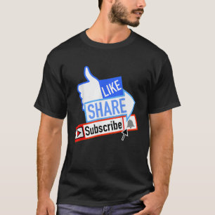 Camiseta Banda de notificación de medios sociales como Shar