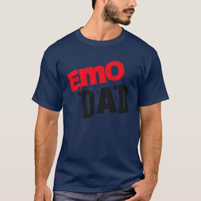 Camiseta Banda de papá Emo divertida para padre (Anverso)