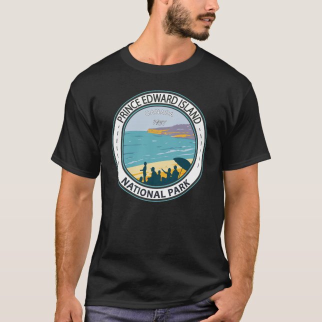 Camiseta Banda de playa del Parque Nacional de la Isla Prin (Anverso)