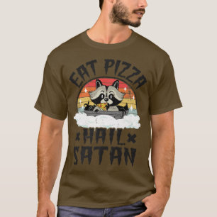 Camiseta Banda de Punk Raccoon Muerte Arcoiris Metalizado C
