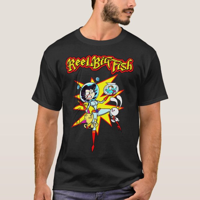 Camiseta Banda de Punk Rock Colorida (Anverso)