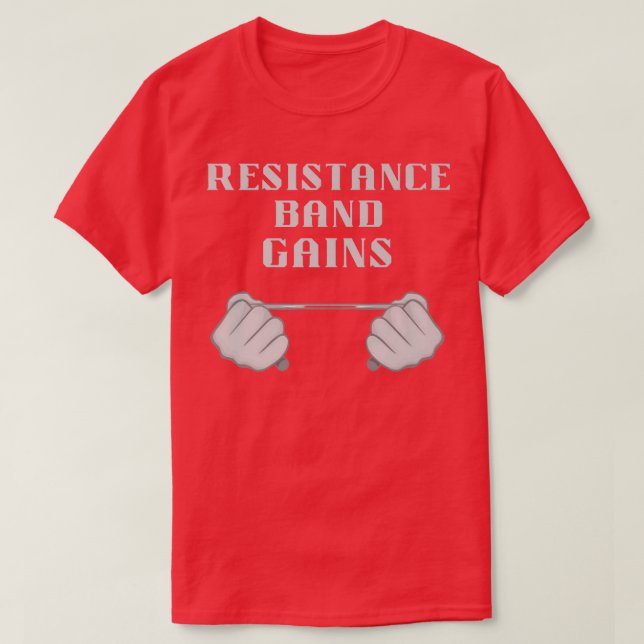Camiseta Banda de resistencia gana lema de motivación (Diseño del anverso)